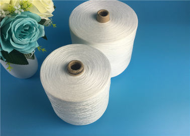 Raw White / Dyed Polyester Spun Yarn 30s/2 For Knitting , Sewing , Weaving