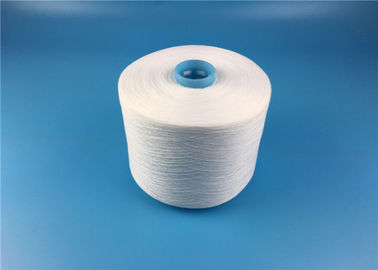 High Twist 100% Pure Spun Polyester Yarn Raw White Z Twist For Sewing 