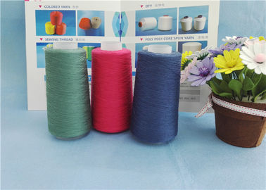 Dyed 100 Spun Polyester Thread S Twist And Z Twist Yarn High Tenacity 