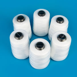 100% Polyester White Sewing Thread / Core Spun Polyester Sewing Thread 