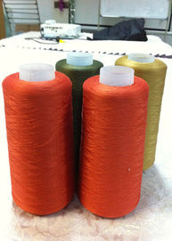 High Tenacity Polyester Filament Yarn , Raw White DTY Draw Textured Yarn 