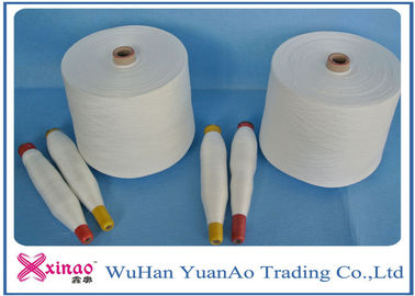 30S Polyester Ring Spun Yarn , Polyester Core Spun Yarn For Knitting / Weaving