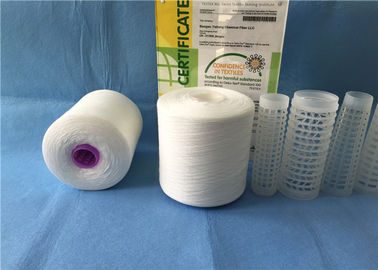 Z / S Twist Polyester Knitting Yarns Raw White , Ring Spun Polyester Yarn 