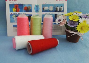 Dyed 100 Spun Polyester Thread S Twist And Z Twist Yarn High Tenacity 