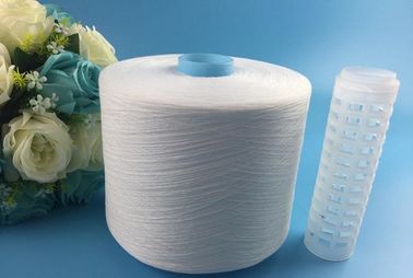  High Tenacity TFO 100 Polyester Spun Yarn Raw White For Knitting / Weaving 